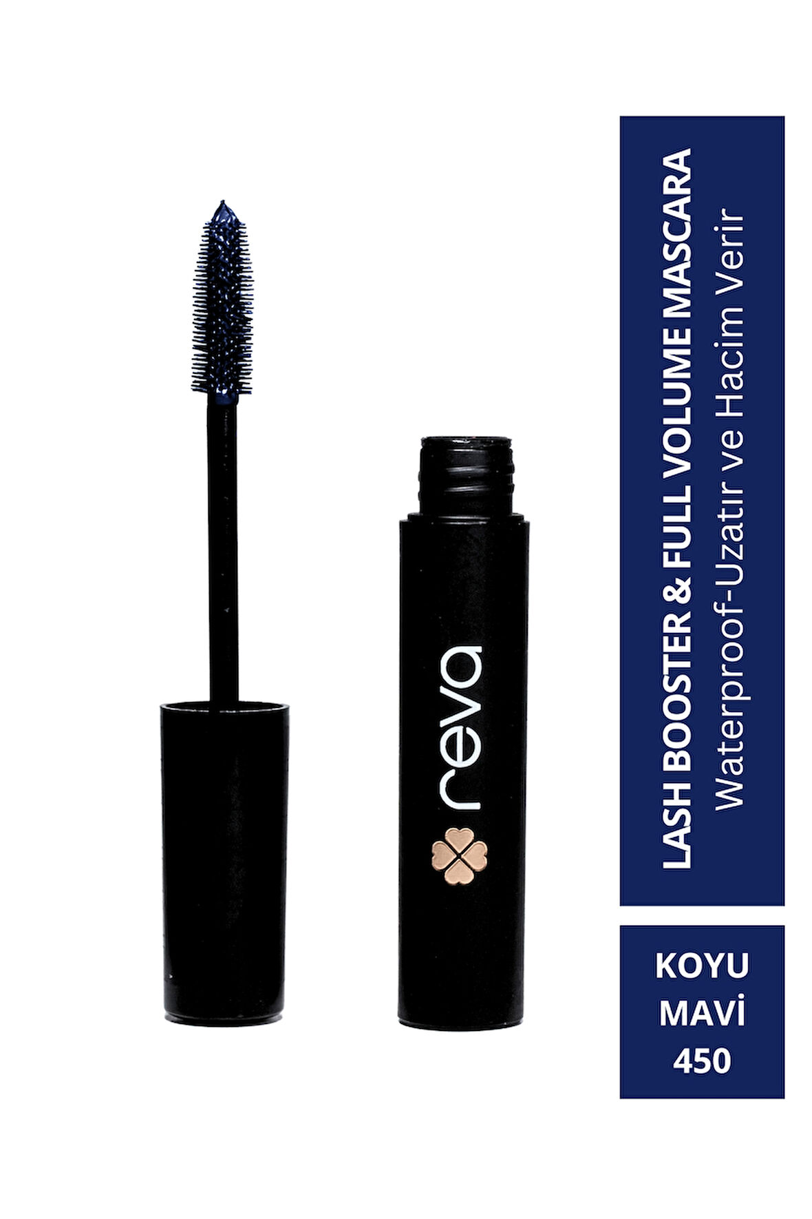 Lash Booster & Full Volume Color Mascara -Tam Hacim & Uzatan Renkli Maskara Koyu Mavi 450