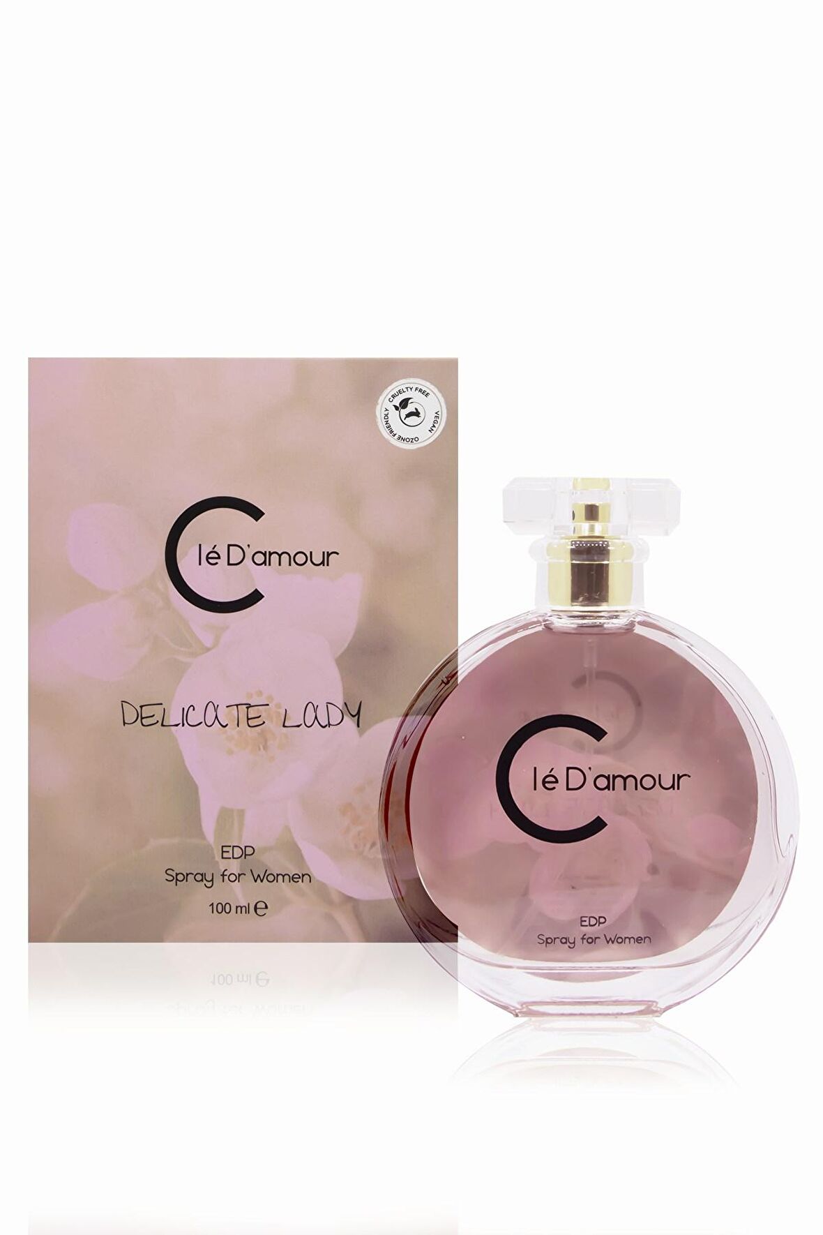 Cle D'Amour Kadın Parfüm 100 ml - Delicate Lady (Çiçeksi) Women - Vegan