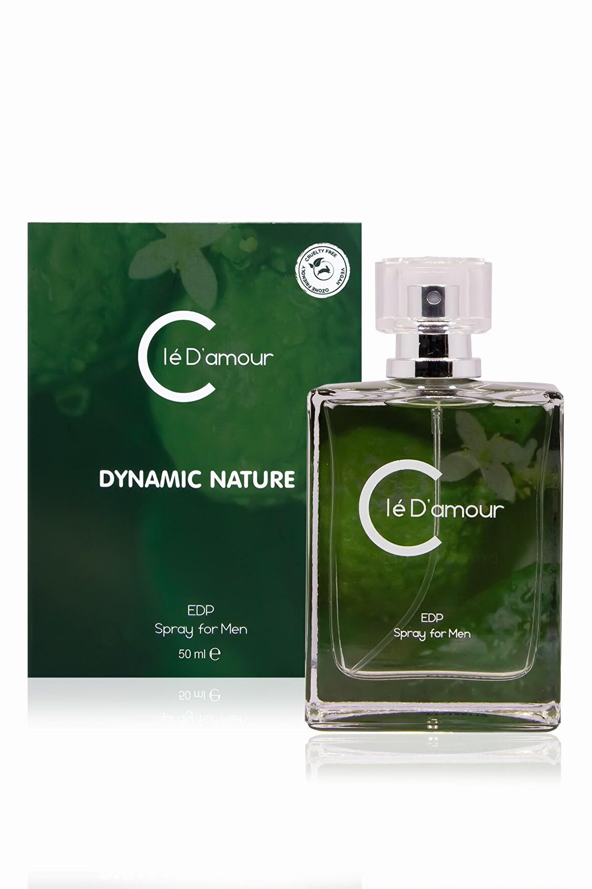 Cle D'Amour Erkek Parfüm 50 ml - Dynamic Nature (Turunçgil/Baharat) Men - Vegan