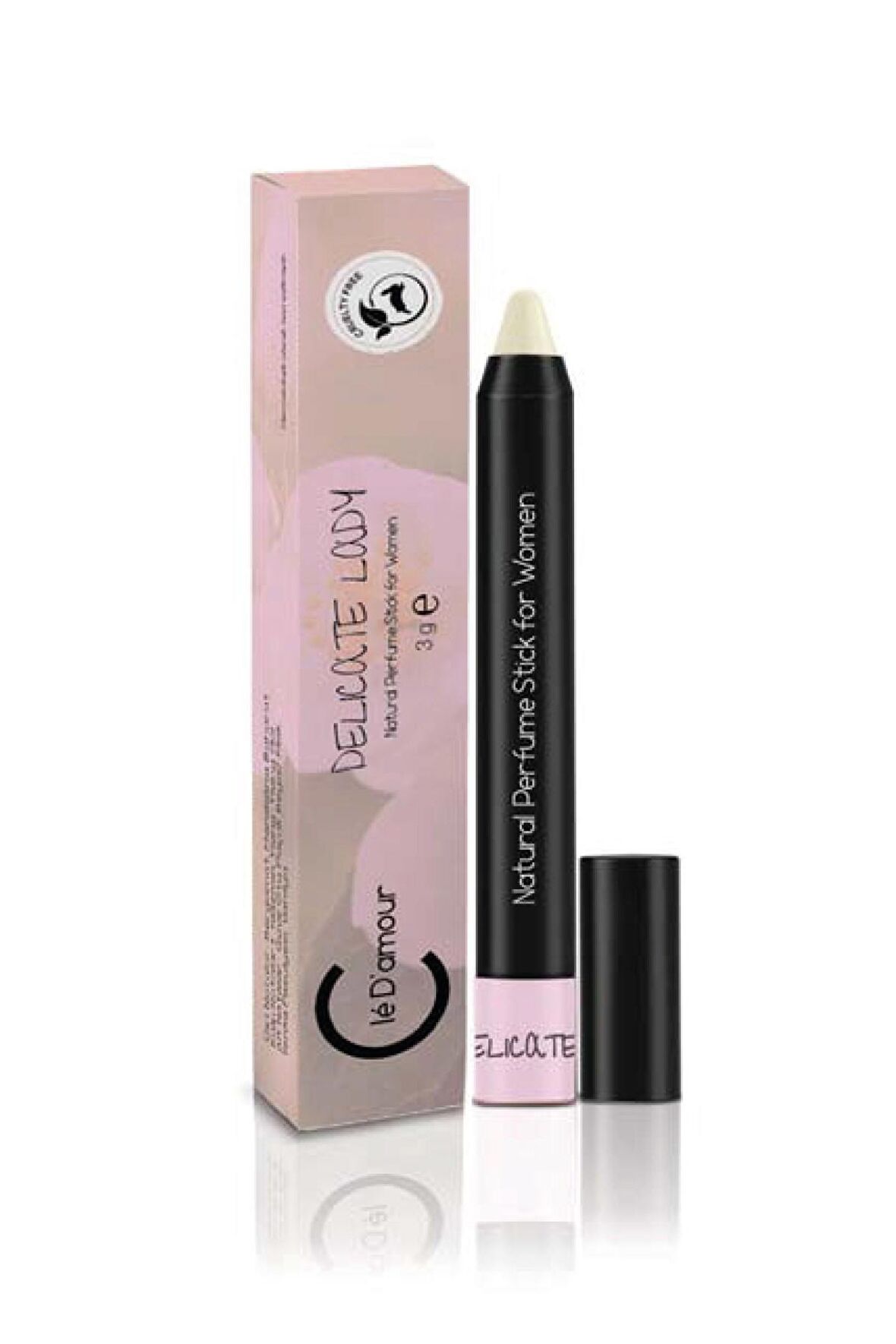 Cle D'Amour Kadın Stick Parfüm 3 gr - Delicate Lady (Çiçeksi) Women - Vegan