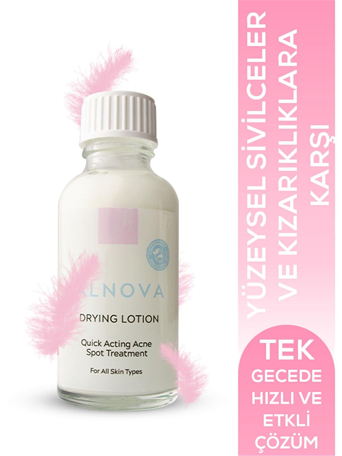 Alnova Sivilce ve Leke Karşıtı Özel Bakım Solüsyonu -  Drying Lotion 30 ml - Vegan & Temiz İçerik