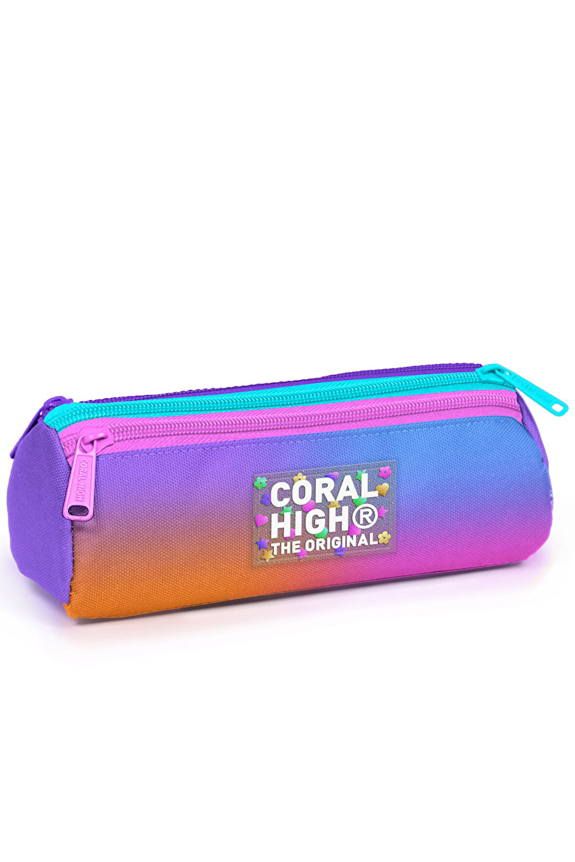 Coral High Kids Renk Geçişli Üç Bölmeli Kalem Çantası 11175