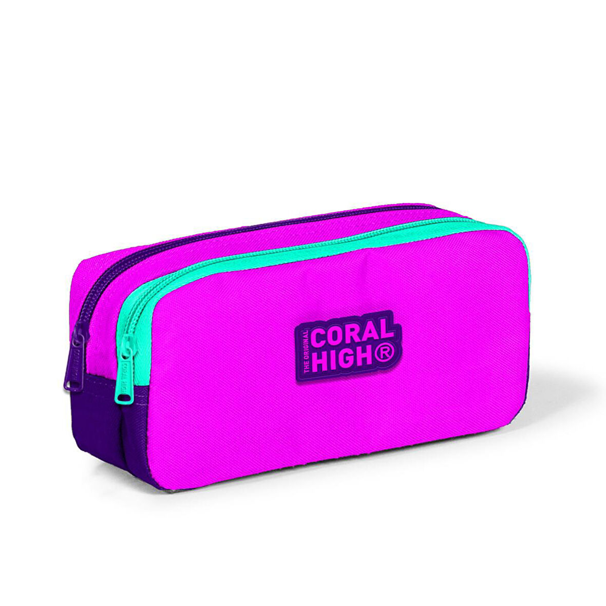 Coral High Kids Pembe Mor İki Bölmeli Kalem Çantası 12062