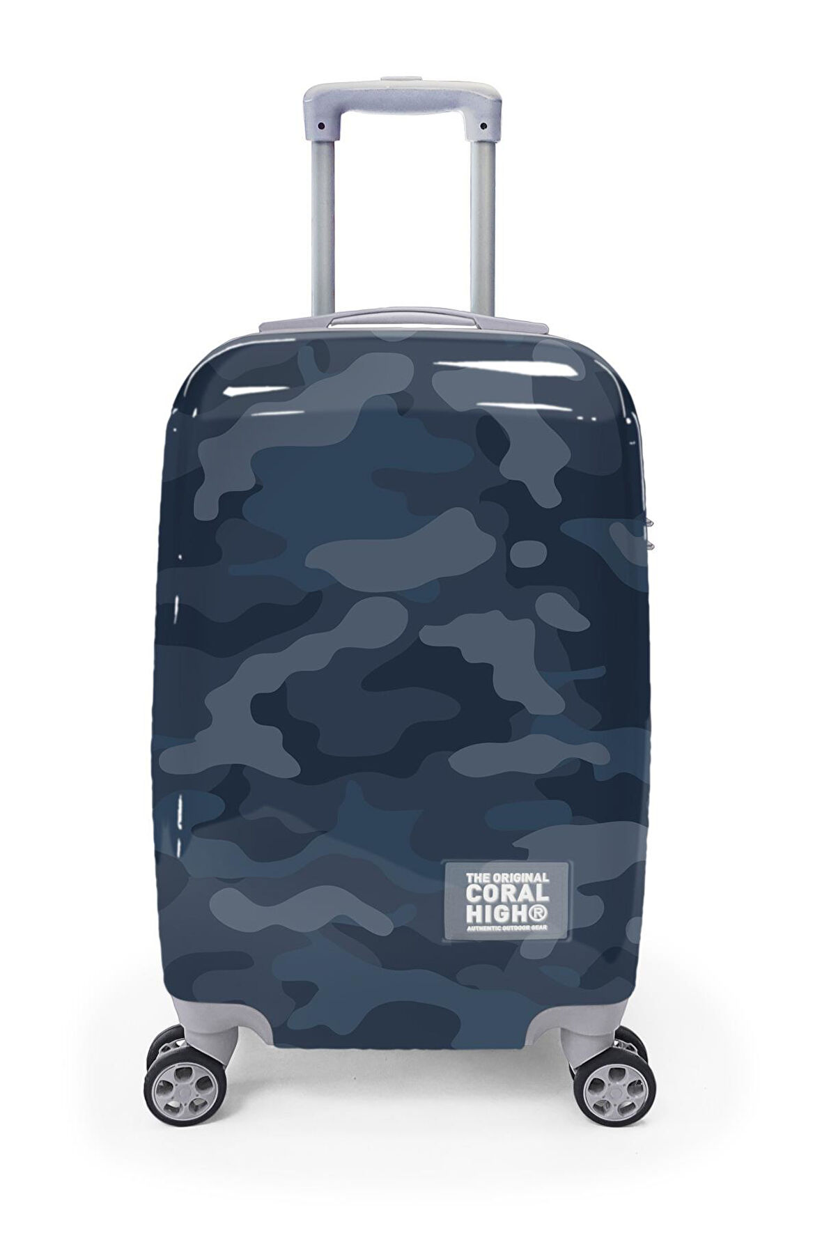 Coral High Kamuflaj Desenli Kabin Boy Valiz (50cm) 16544