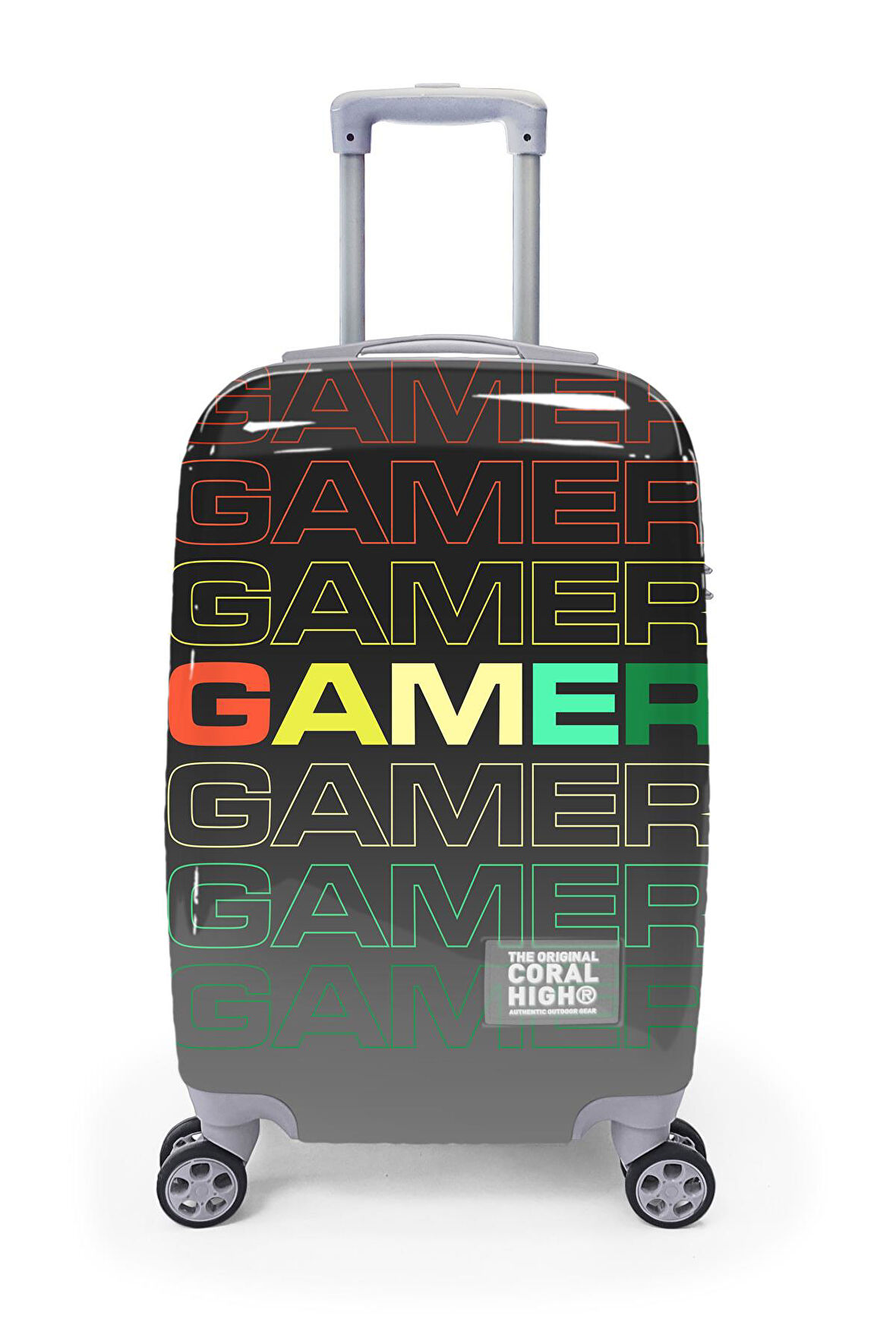 Coral High Gamer Desenli Kabin Boy Valiz (50cm) 16546