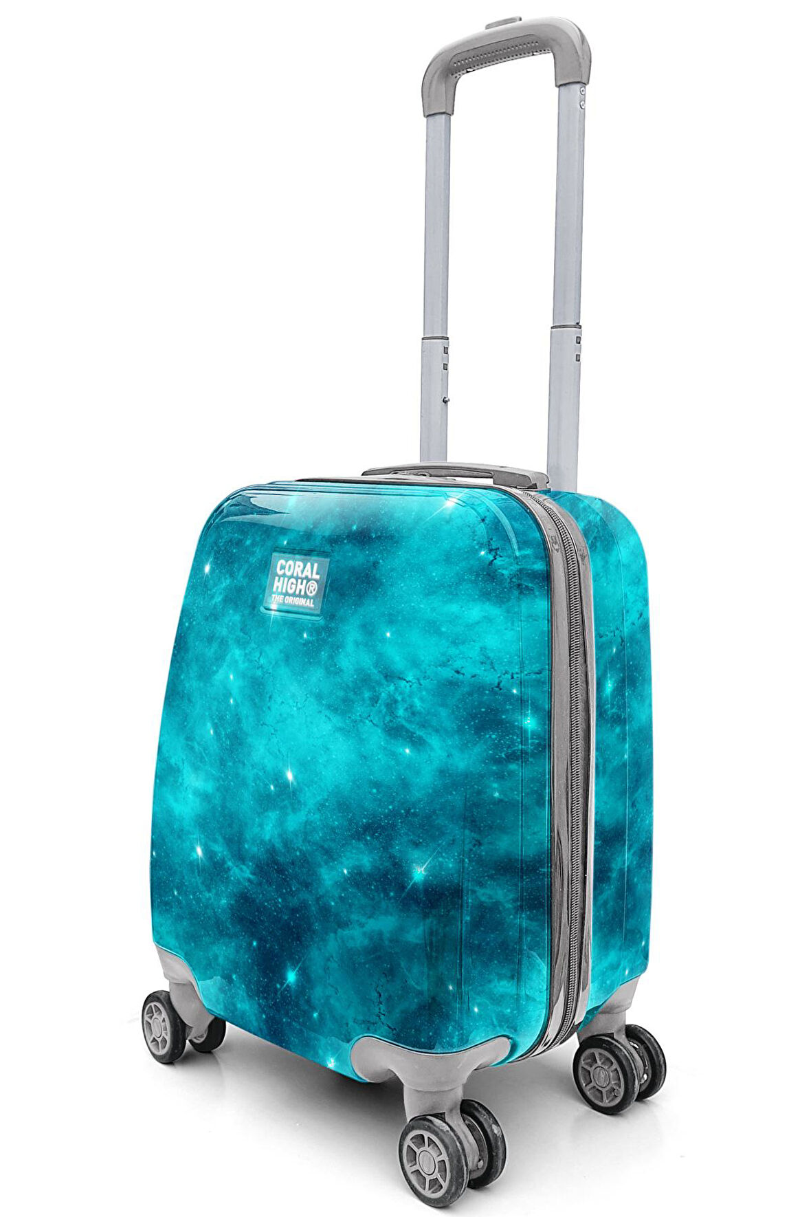 Coral High Renkli Desenli Mini Kabin Boy Valiz (40cm) 16768