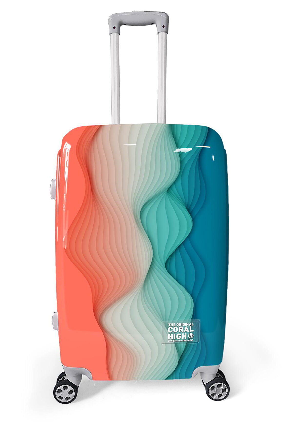 Coral High Renkli Desenli PC Orta Boy Valiz (60cm) 16802