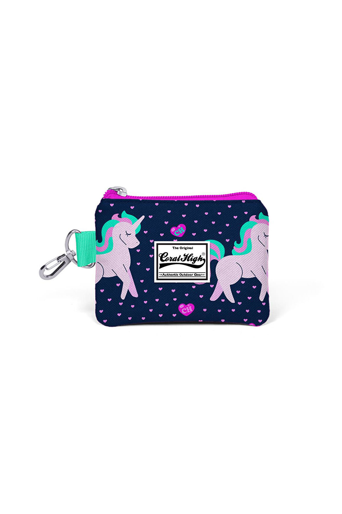 Coral High Kids Lacivert Unicorn Desenli Bozuk Para Çantası 21720