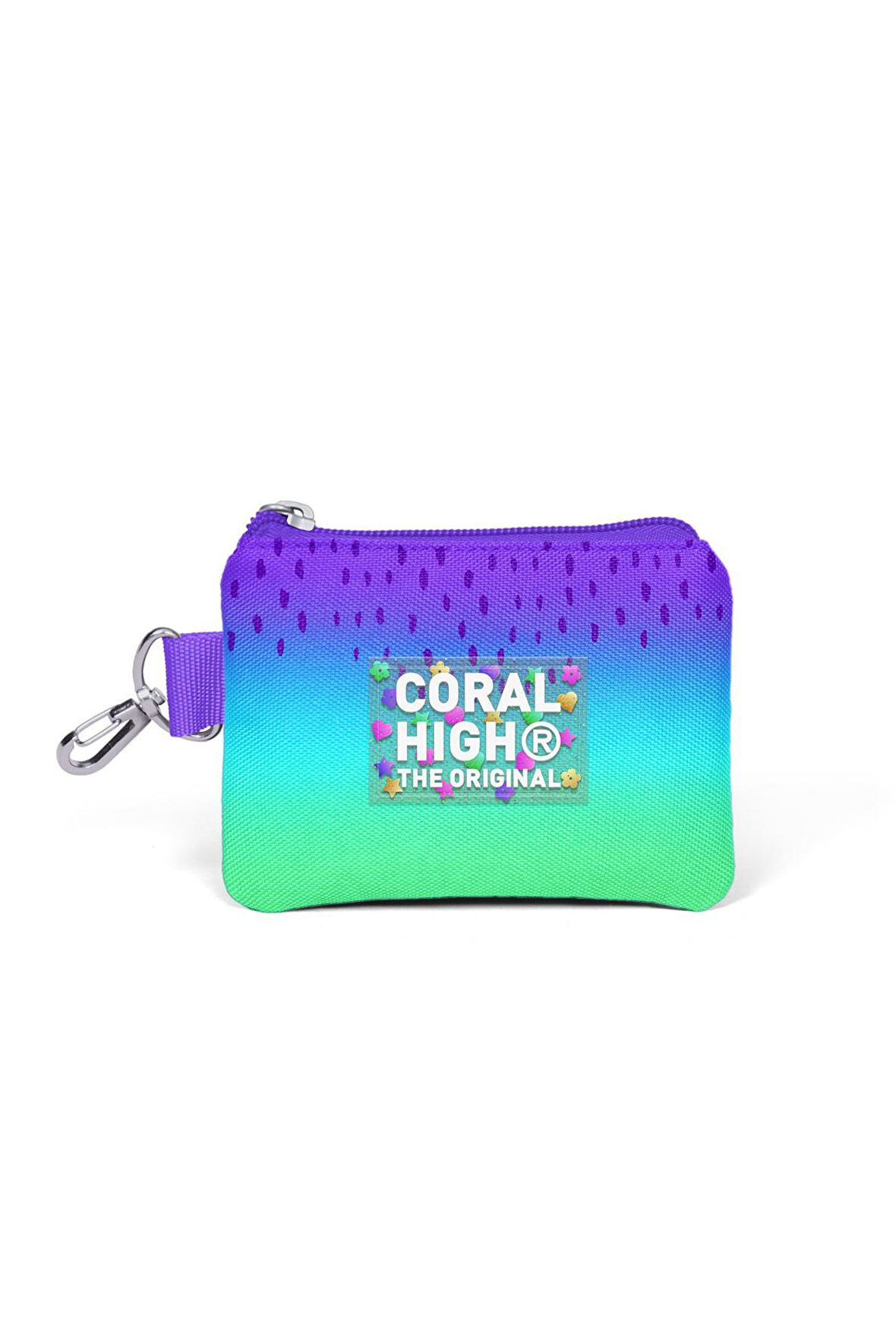 Coral High Mor Lila Renk Geçişli Bozuk Para Çantası 21906