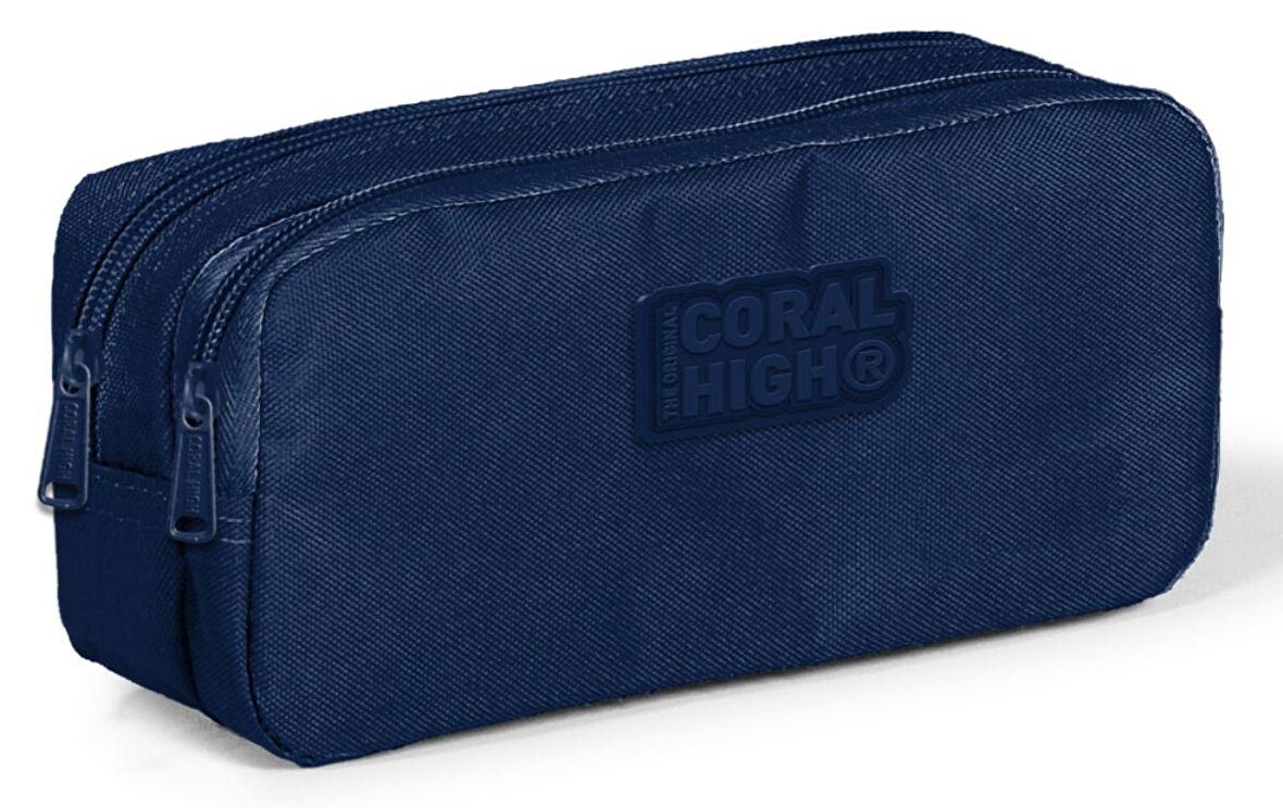 Coral High Lacivert İki Bölmeli Kalem Çantası - Erkek Çocuk