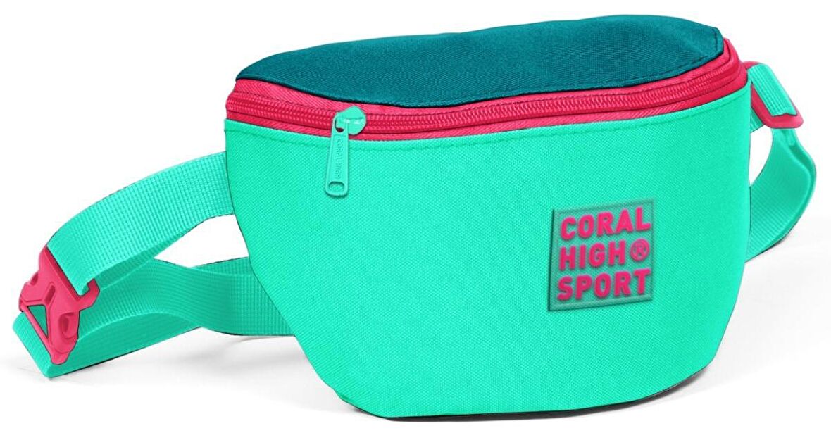 Coral High Sport Su Yeşili İki Bölmeli Bel Çantası