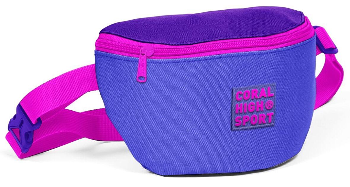 Coral High Sport Mor İki Bölmeli Bel Çantası