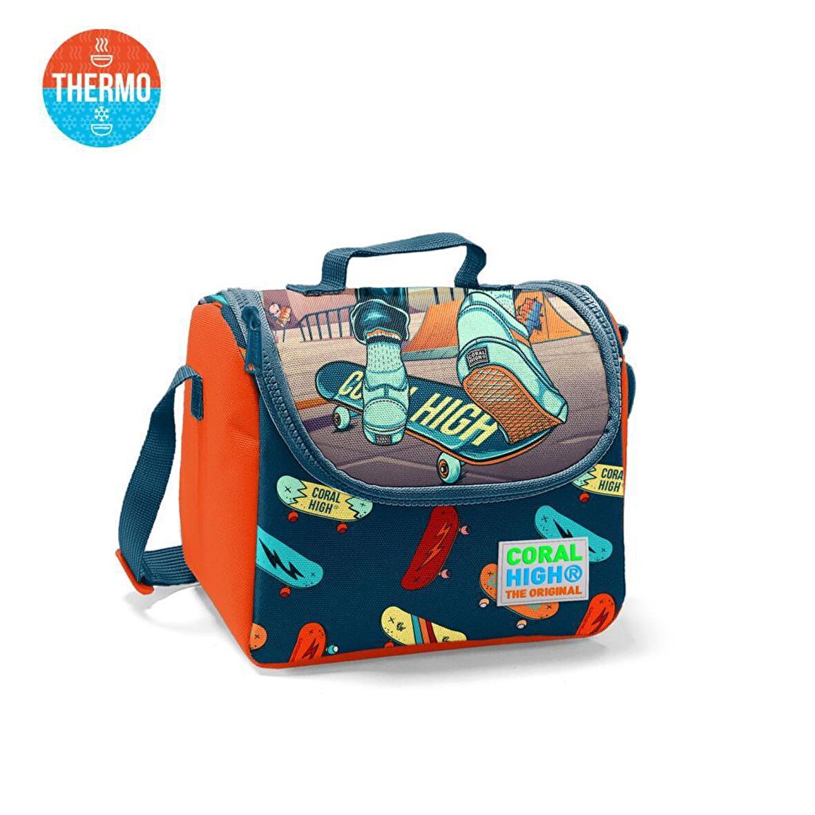 Coral High Thermo Beslenme Çantası Kaykay Desenli 22723
