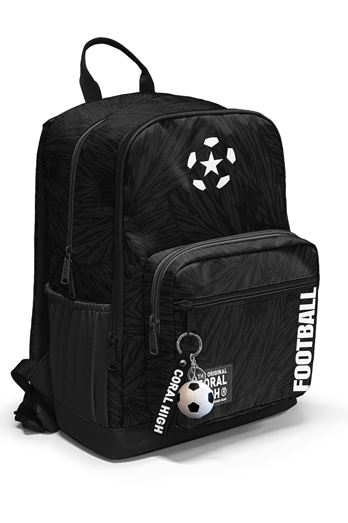 Coral High Siyah Futbol Desenli Okul Sırt Çantası 23698