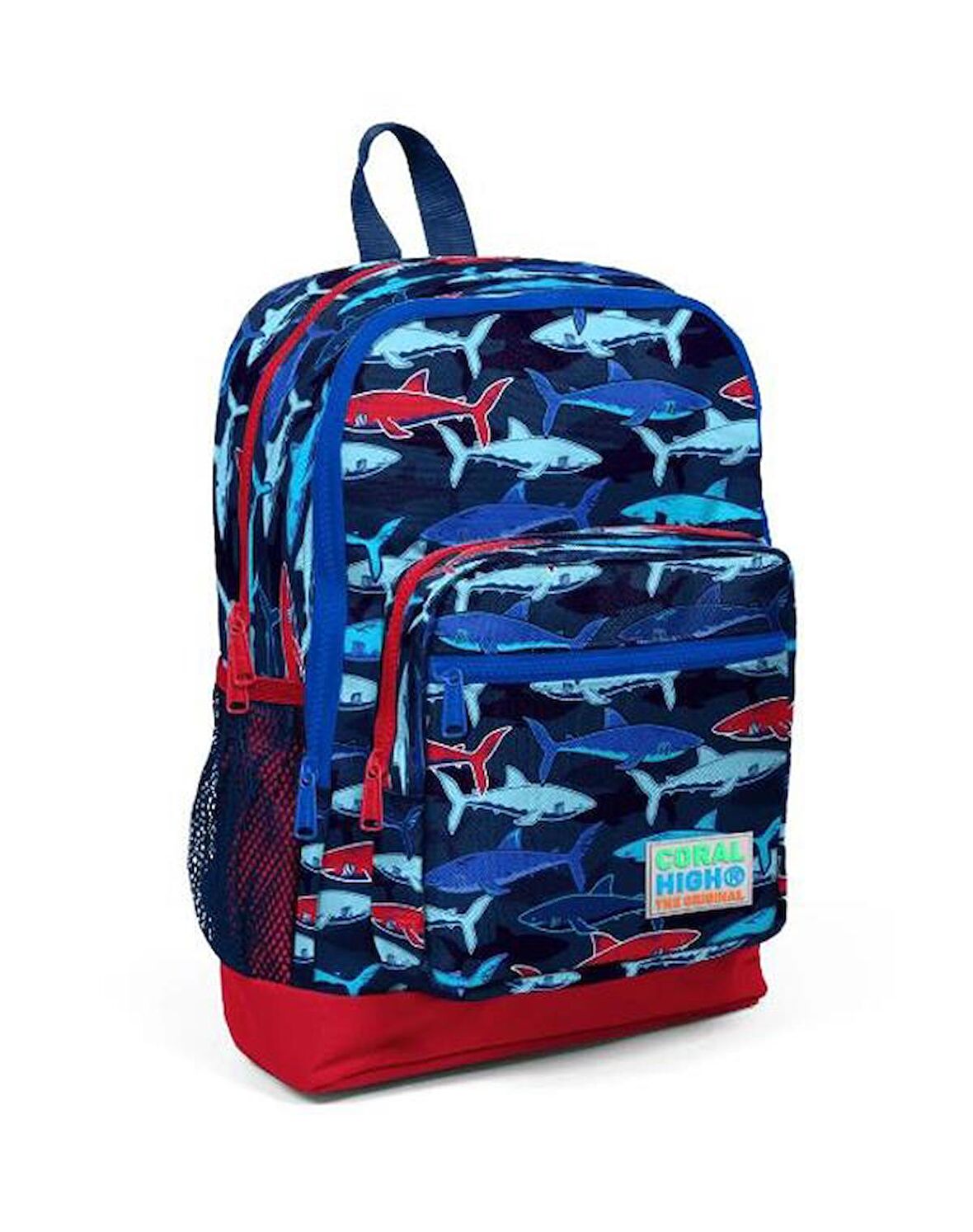 Coral High Lacivert Kırmızı Okul Çantası 23718