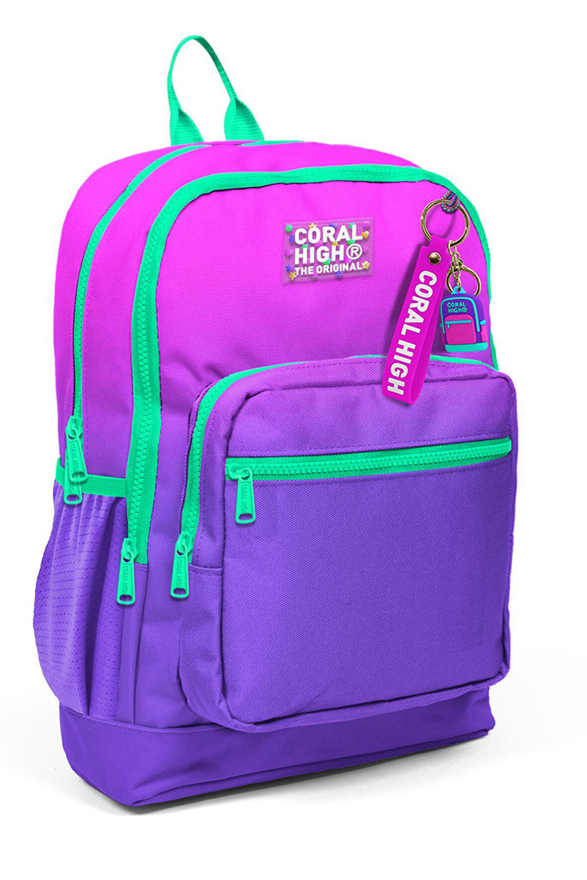 Coral High Kids Pembe Mor Renk Geçişli Okul Sırt Çantası 23762