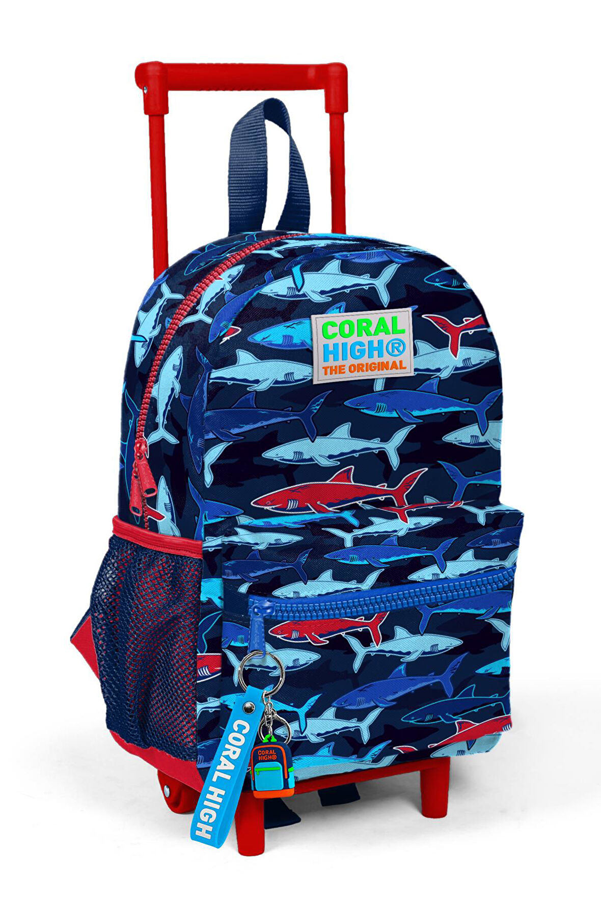 Coral High Kıds Köpek Balığı Desenli Çekcek Anaokul Çantası 24016