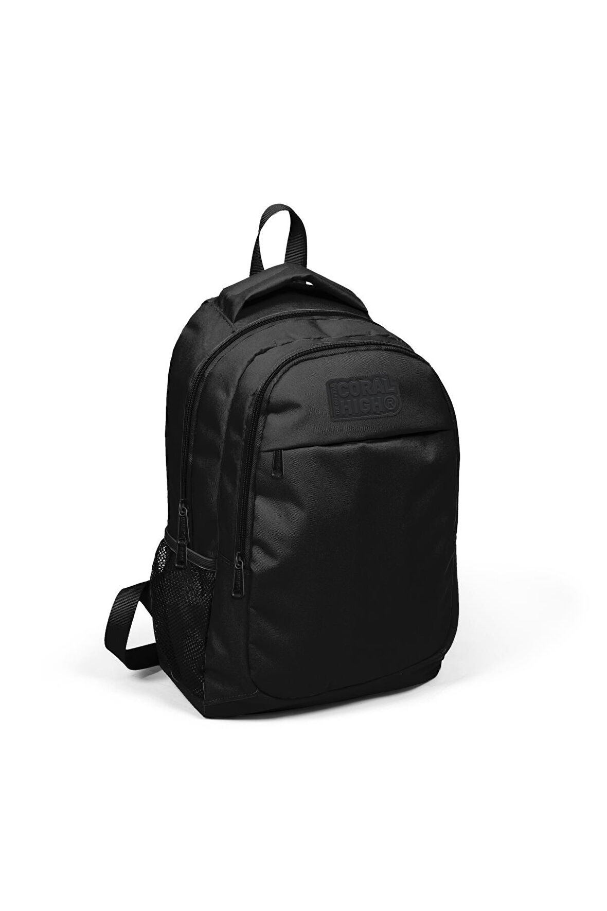 Coral High Kids Siyah Üç Bölmeli USB Şarjlı Kulaklık Çıkışlı Sırt Çantası 24312