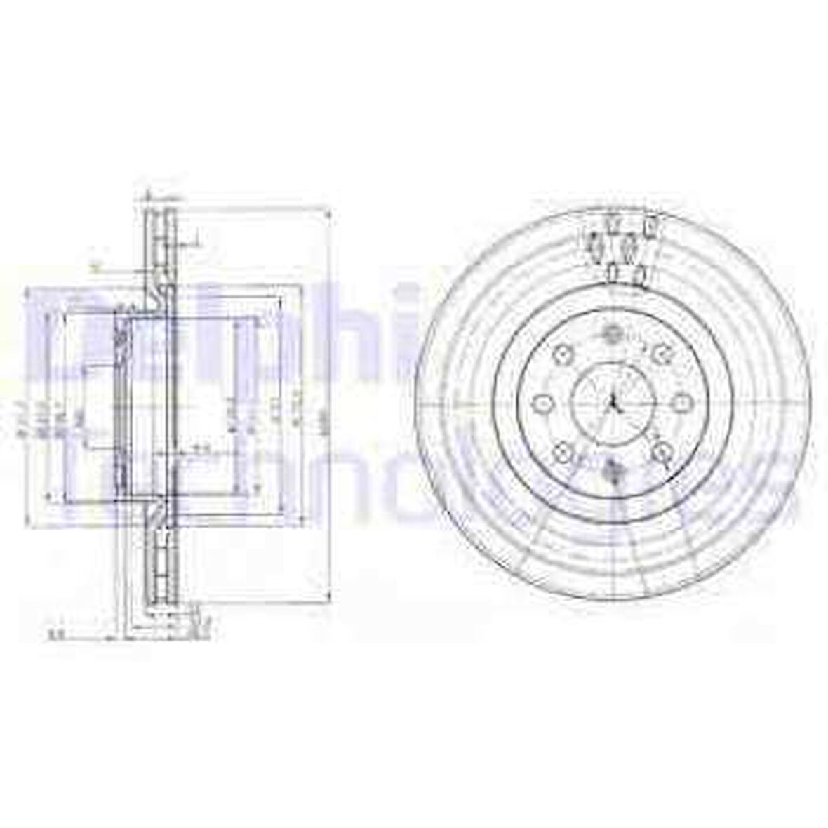 Fiat On Fren Diski 15 İnch Corsa D Corsa E Adam Grande Punto Punto Evo - Delphi Bg3944
