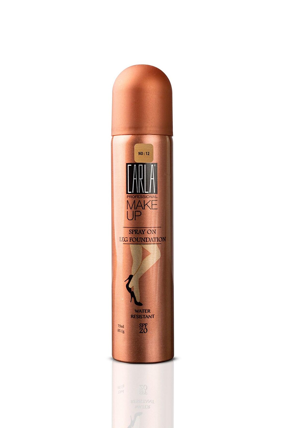 Carla Spray On Leg Foundation - Bacak Fondöteni 75 ml - No: 12