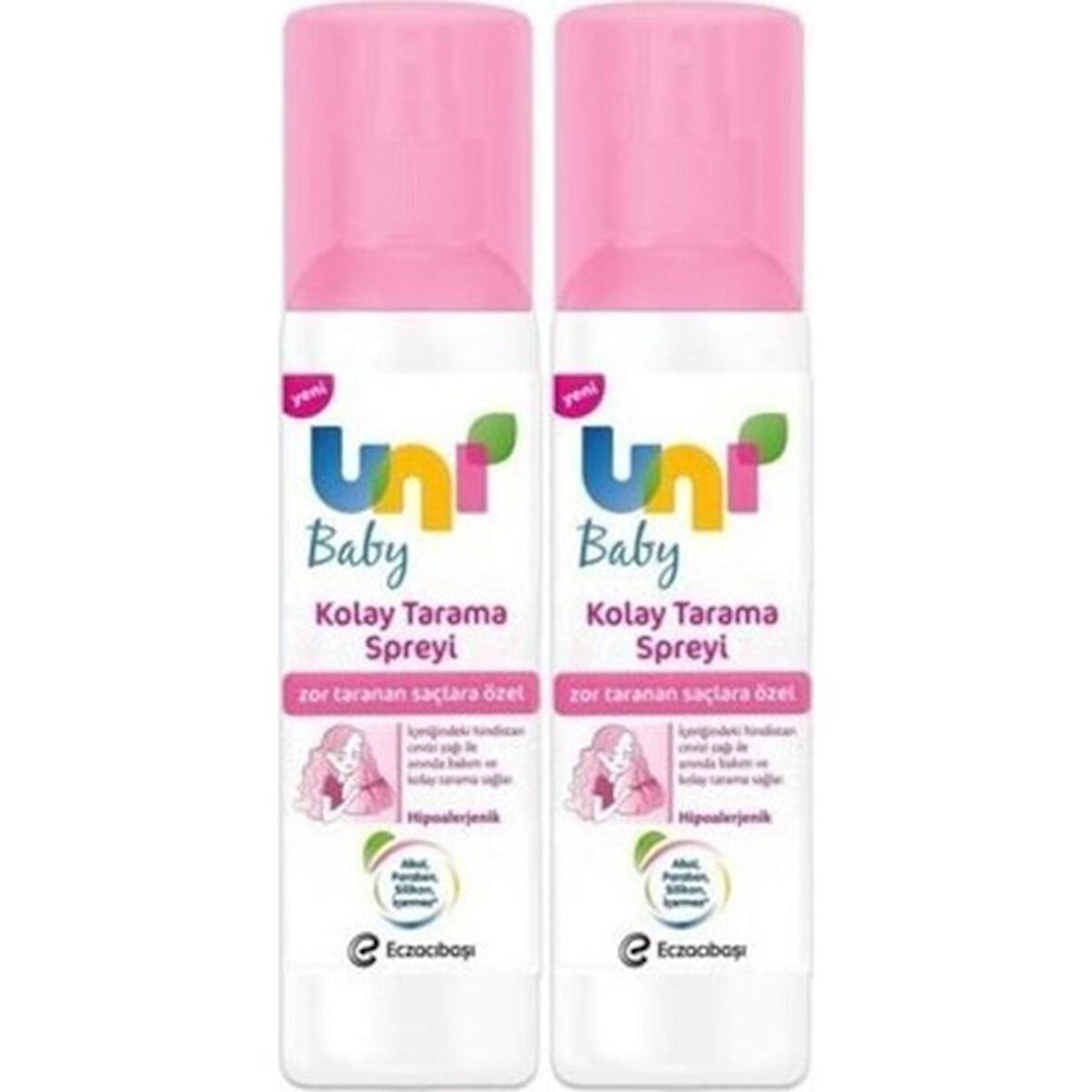 Uni Baby Kolay Tarama Spreyi 200 ml x 2 Adet