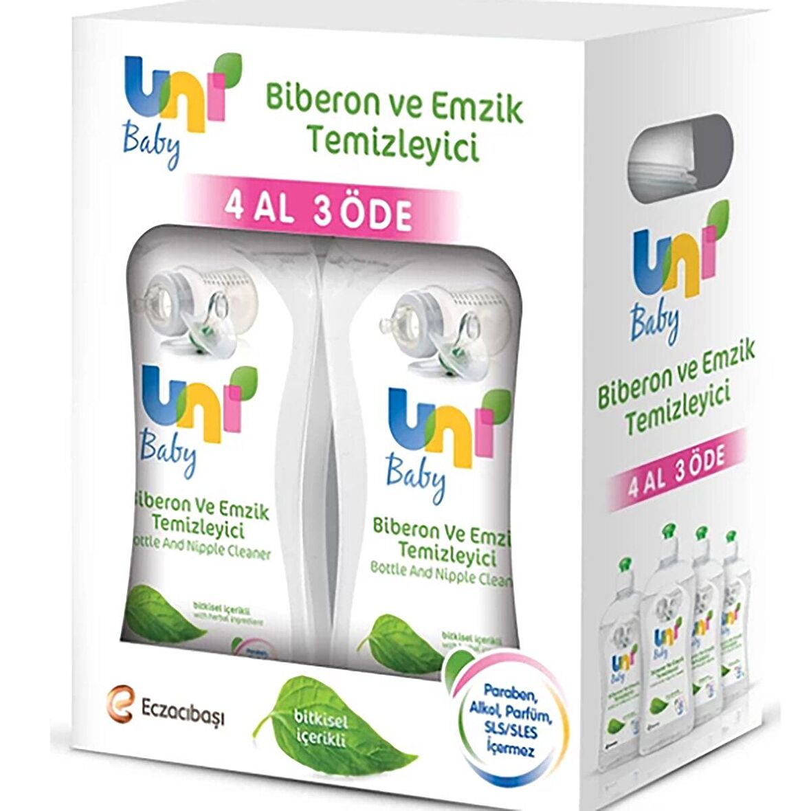 Uni Baby Biberon Emzik Temizleyici 500 ml 4 Al 3 Öde !