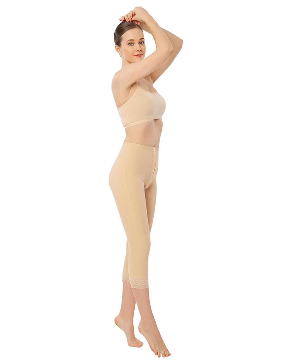VARİTEKS 123 Agraflı Bel - Diz Altı / Destekli Liposuction Korse