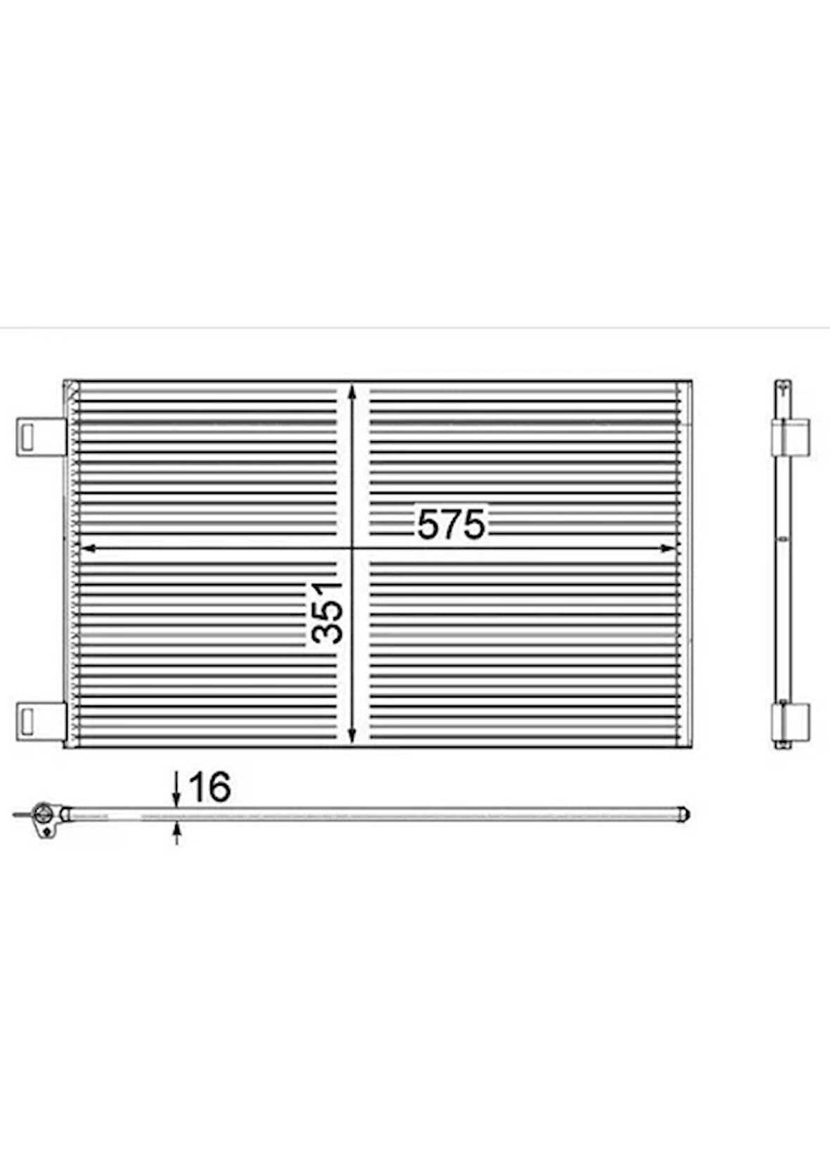 Renault Radyator Klima Kangoo III 11>15 - Orjınal 8200455795