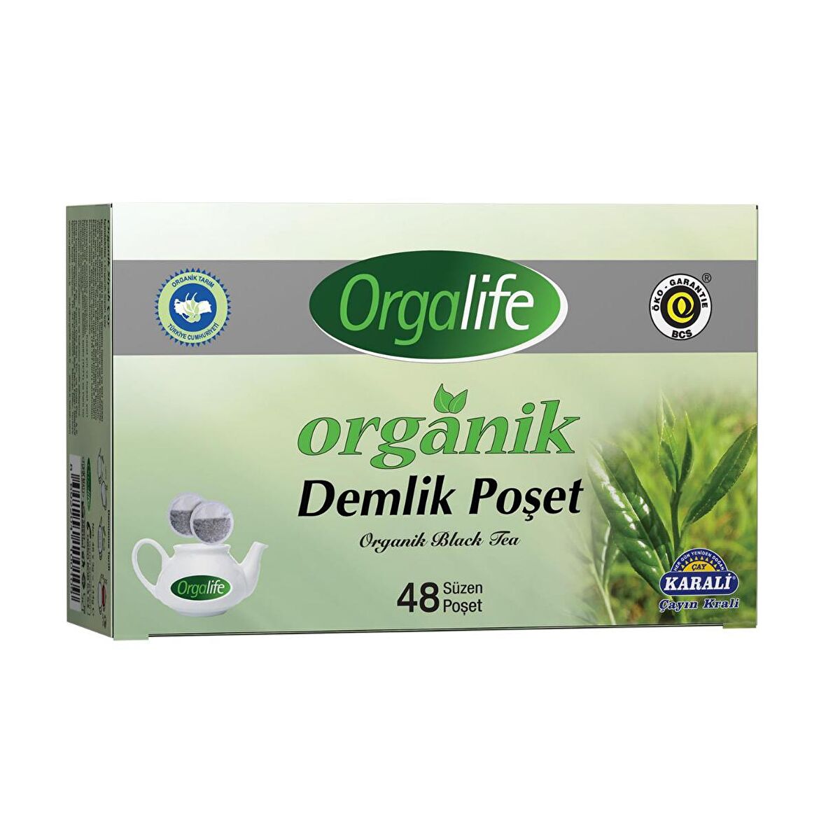 Orgalife Organik Demlik Poşet Siyah Çay 48'li 