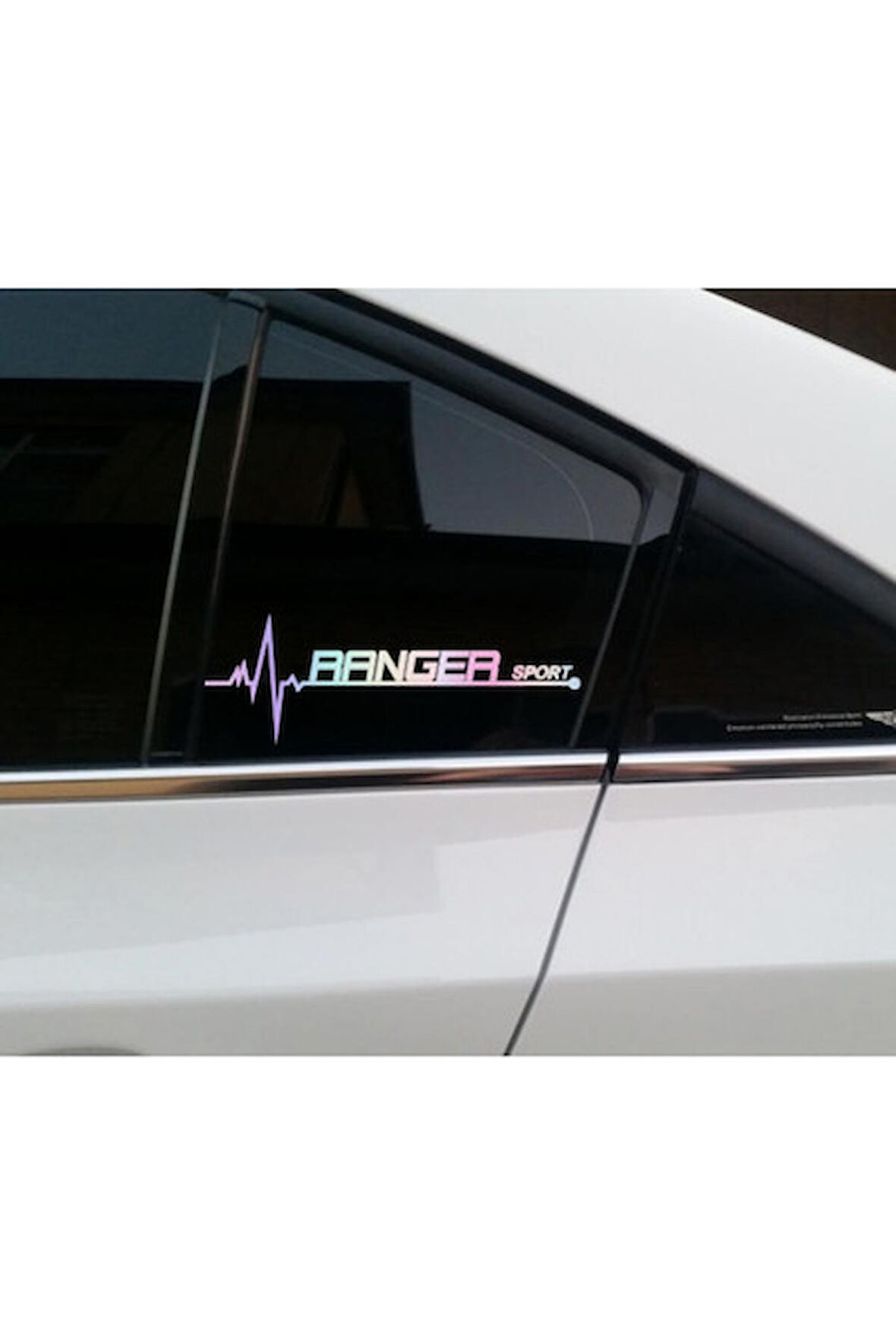 Ranger Yan Cam Sticker Oto Kapı  20 Cm X 7 Cm Holo-Chroma
