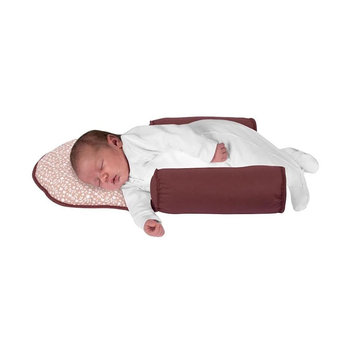 Sevi Bebe Kafa Şekillendirici Yastık & Yan Yatış Yastığı Çıtır Çiçek Desen