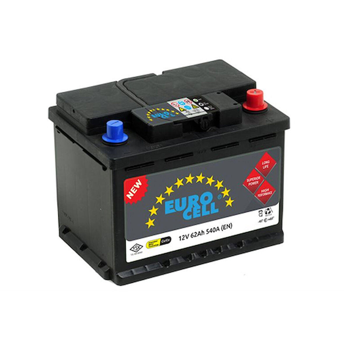 Aku Aku 12v 60 Ah L2b (242×175×175) Alcak - Eurocell 8699325602090