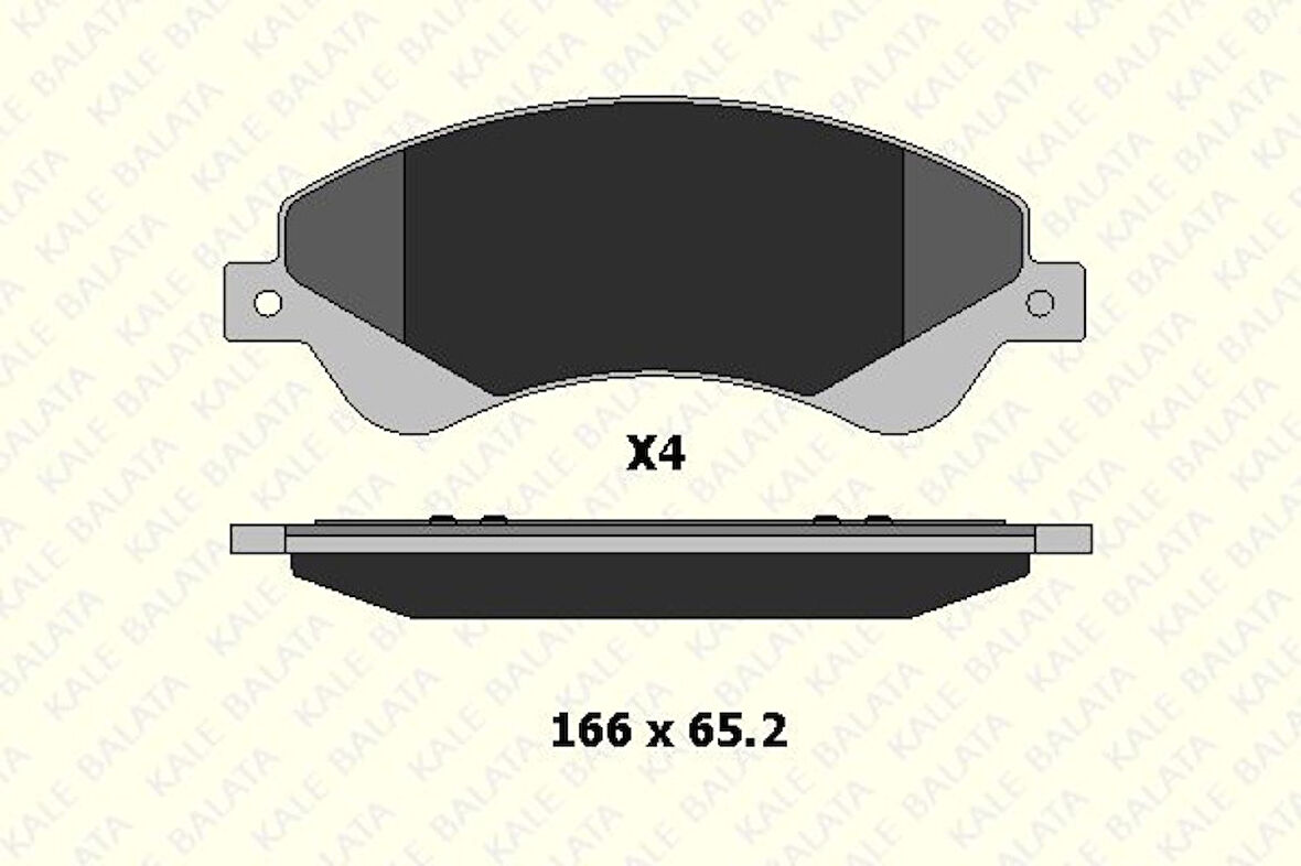 Ford On Fren Balatası Transıt V347 06>14 (onden Ceker) Fisli - Kale B 24485 188 04 Ans