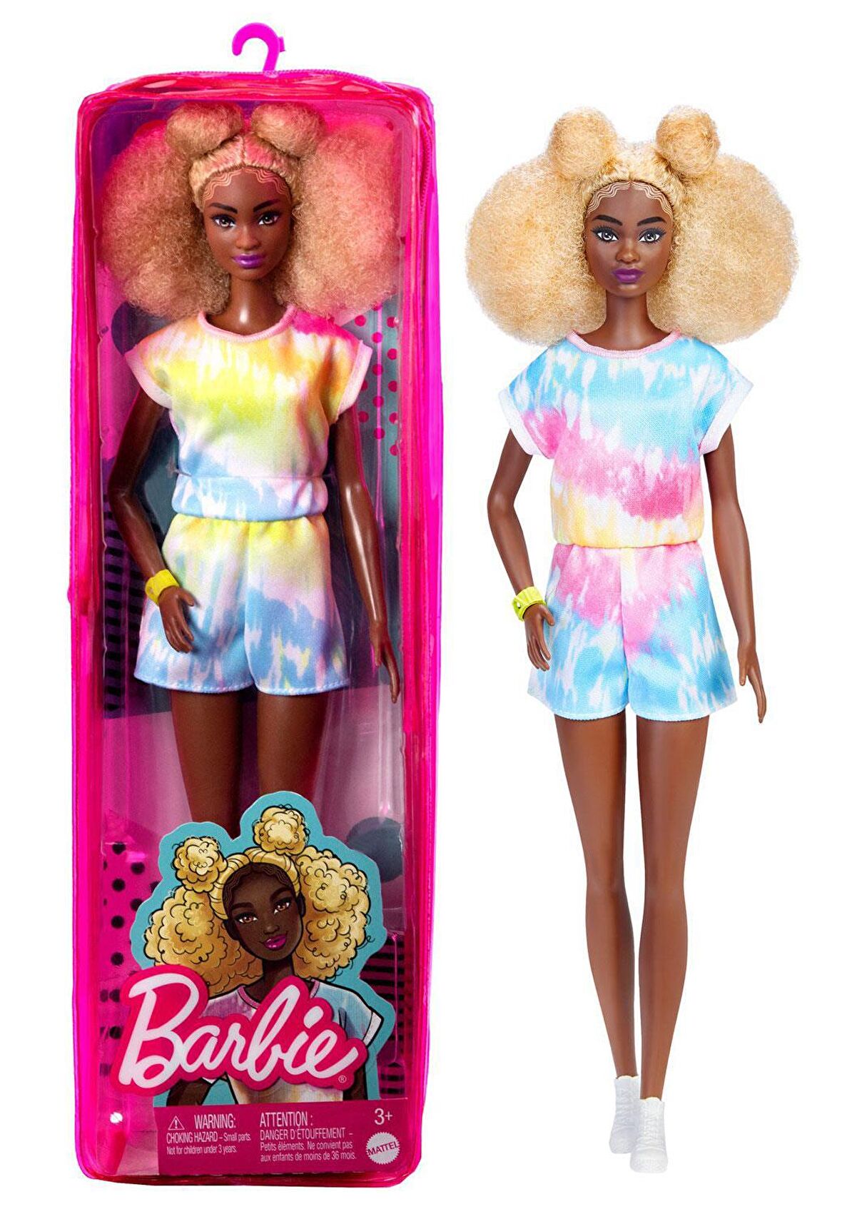 Afro Sarışın Barbie Fashionistas Bebek Orijinal Ürün