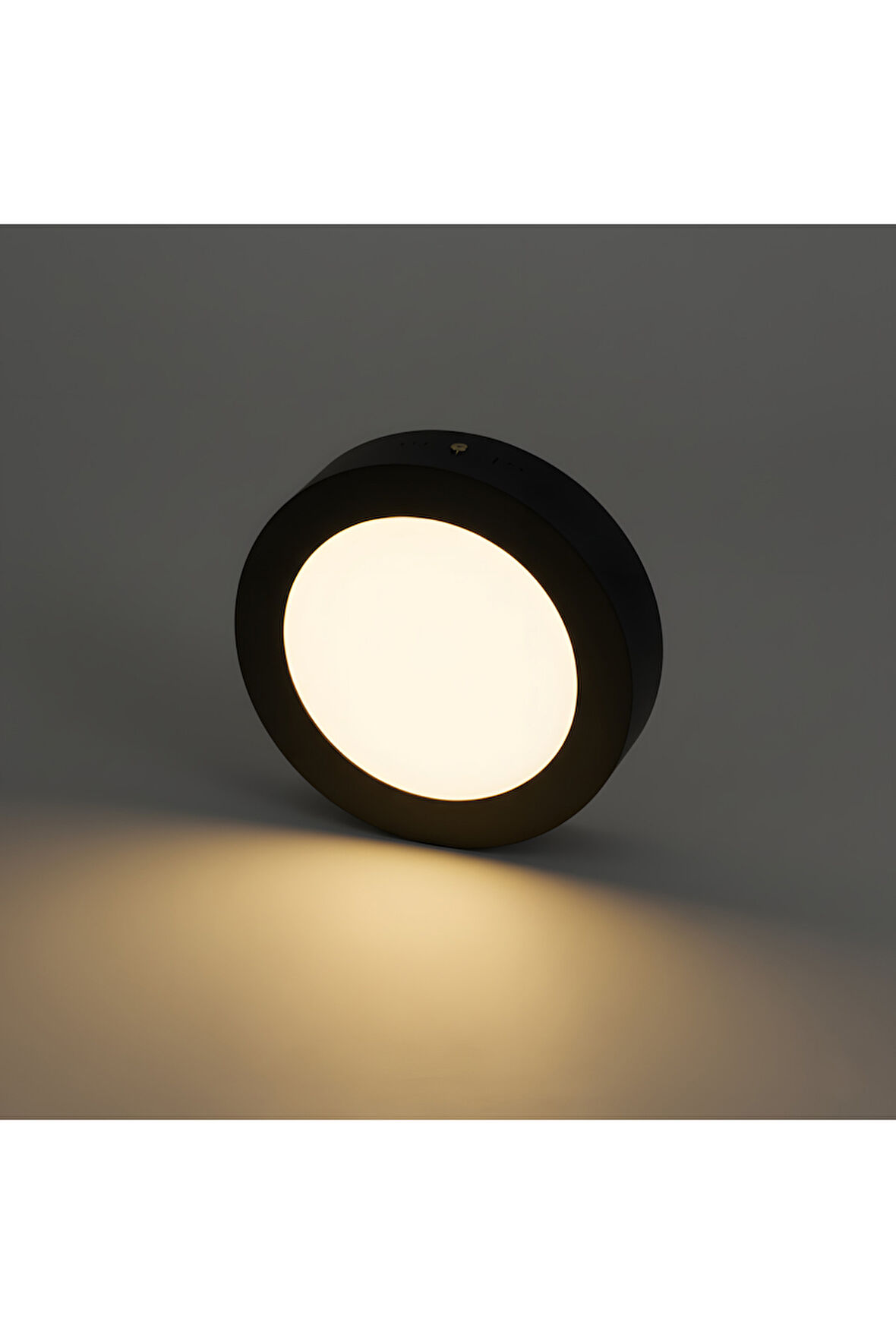 KDL421 Yuvarlak Sıva Üstü LED Panel Spot 12W 1020 Lümen -3000K SARI IŞIK