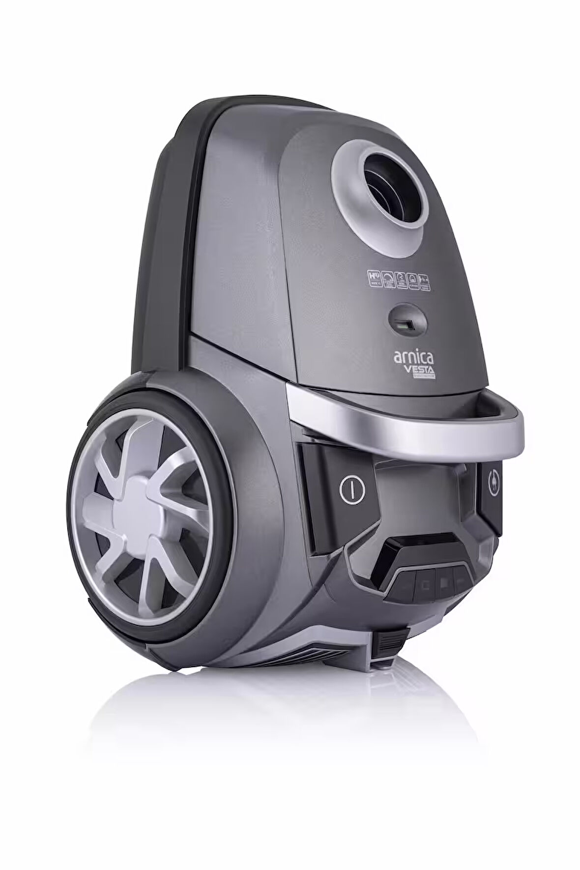 ARNİCA VESTA ERGOACTİVE ET14140 YIKANABİLİR/KULLAN AT 4,5LT TOZ TORBALI SÜPÜRGE 750W LED BAŞLIKLI-HEPA 13