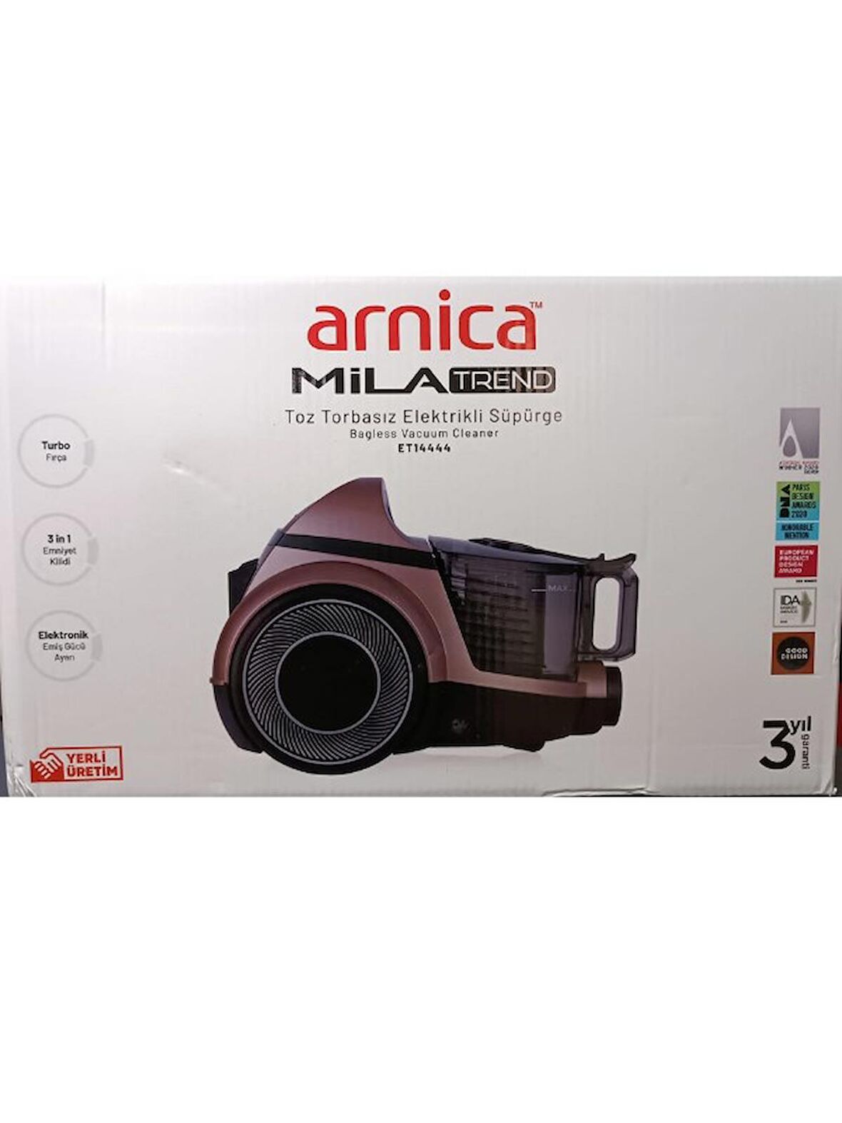 Arnica Mila Trend 750 W Toz Torbasız Süpürge Rose