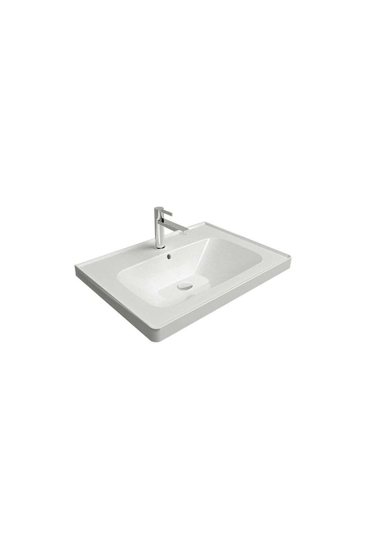 Newline Lavabo Batarya Delikli 65 Cm