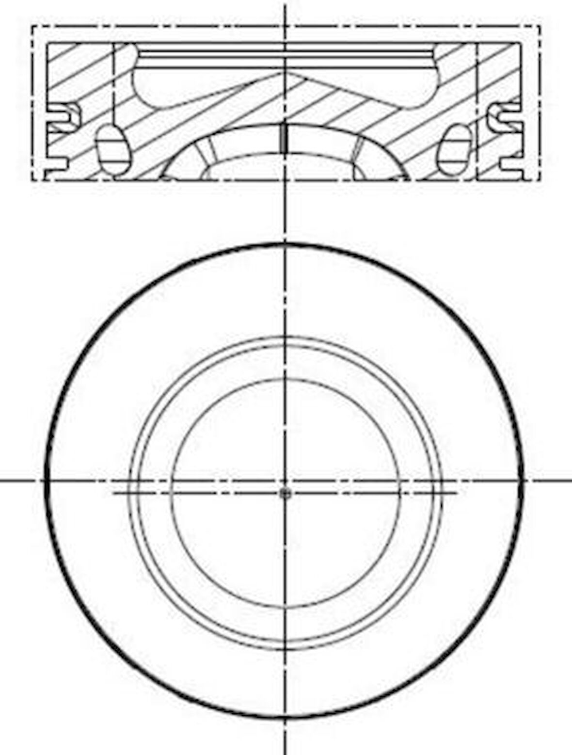 Vag Piston+segman (80,01mm 0,50) Golf VII Jetta Passat Polo Beetle A1 A3 Altea İbiza V Leon Toledo Octav - Mahle 028pi00140002