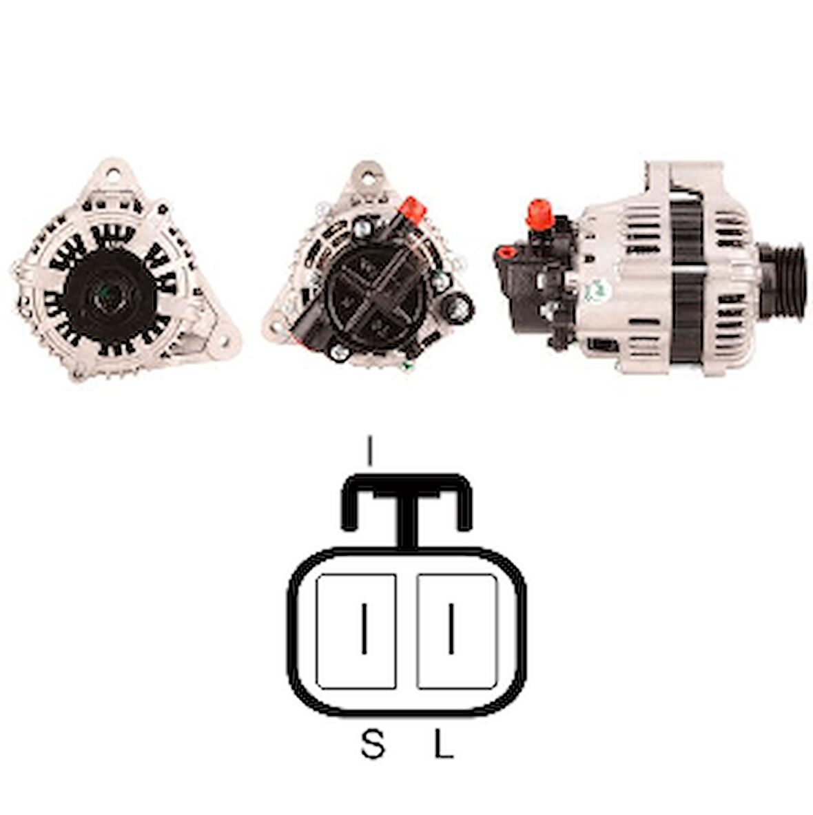 Unıversal Alternatör>12v 120amp Hyundaı Elenta-Santafe-Tucson2.0crdı/kıasportage2.0crdi - Genon-Gna-6043