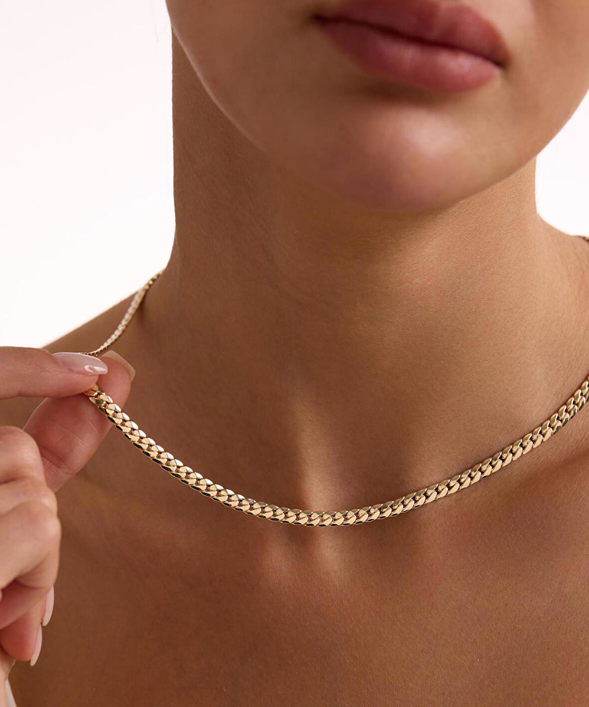 14 Ayar Altın İtalyan Gurmet Zincir Kolye 4 mm