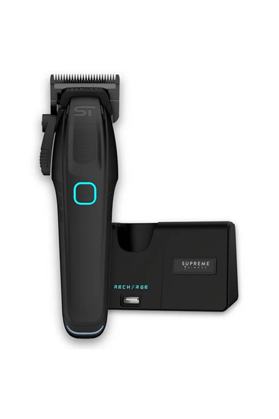 SUPREME TRİMMER Supreme Trimmer Siyah Recharge Clipper – 7500+ RPM Motor, 3 Saatlik Pil, Çıkarılabilir Batarya