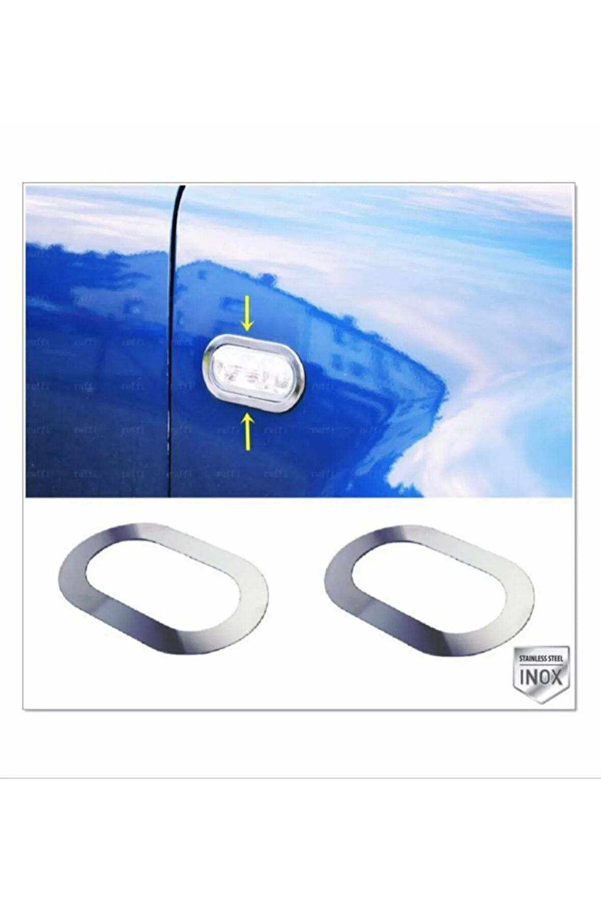 Nissan Micra Krom Sinyal Çerçeve 2 Parça 2003-2010 Uyumlu Arası Paslanmaz Çelik