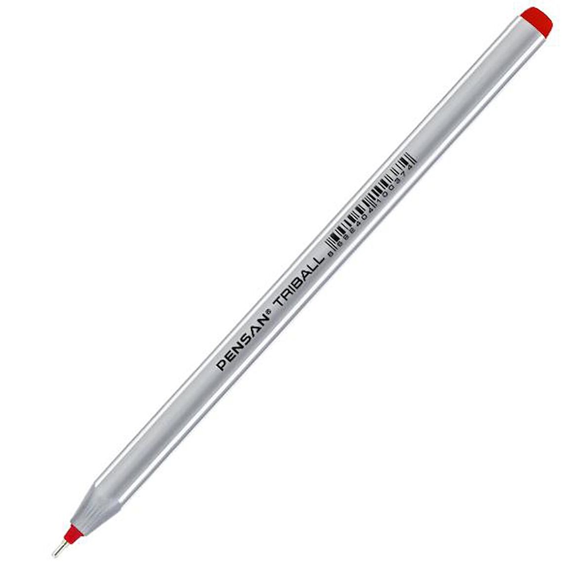 Pensan Tükenmez Kalem Triball 1.0 Mm Bilye Uç Kırmızı 12 Li 1003   12'li Paket /