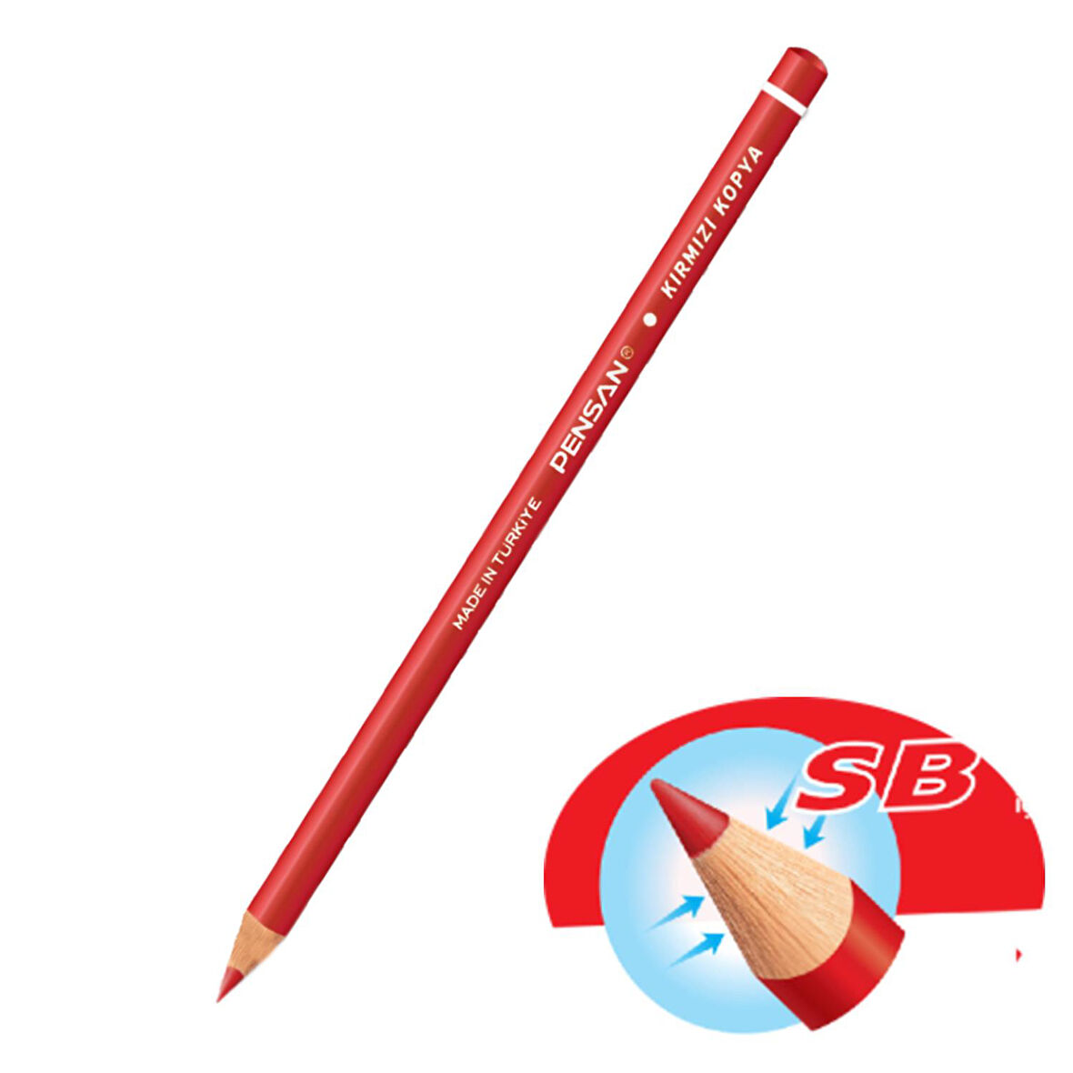 Pensan Kırmızı Kopya Kalemi 1 Adet KOD : 55410