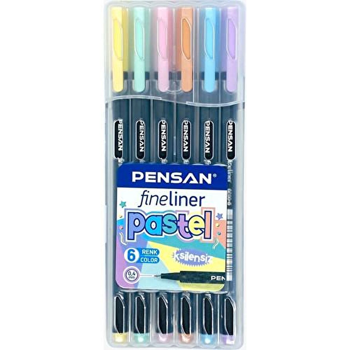 Pensan Fineliner 6 Pastel Renk 0.4mm Uç