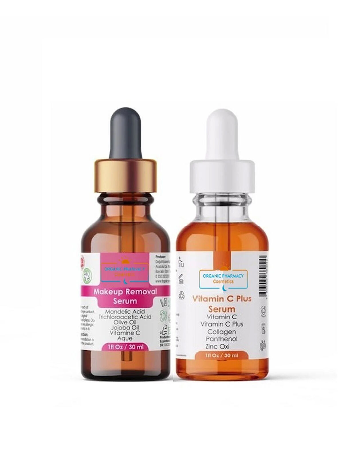 Kalıcı Makyaj Silme Serumu + Vitamin C Plus Serum ikili Set