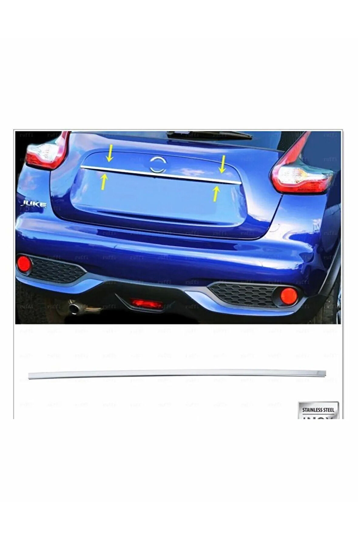 Nissan Juke Krom Bagaj Çıtası 2010 Üzeri P. Çelik uyumlu