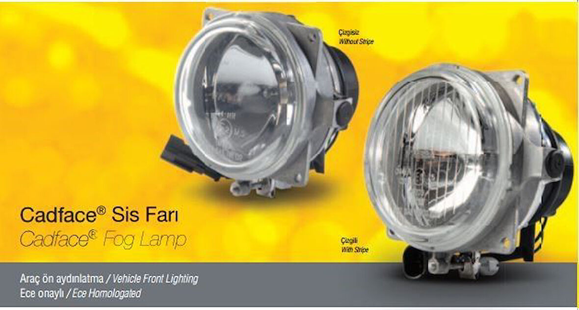 Ford Truck Sis Lambası Cadface Cargo J9 Primier İveco Otokar Temsa Bone+kablolu Cizgili Camlı - Farba 13097e