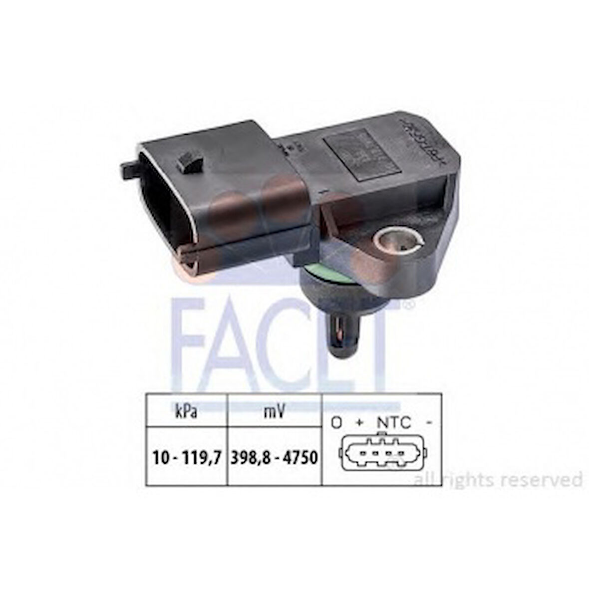 Hyundaı Map Sensoru Accent Era 1,4 Benzinli 2006 -> Accent 2000-2005 Elantra 1,6 2001 -> - Facet 10.3098